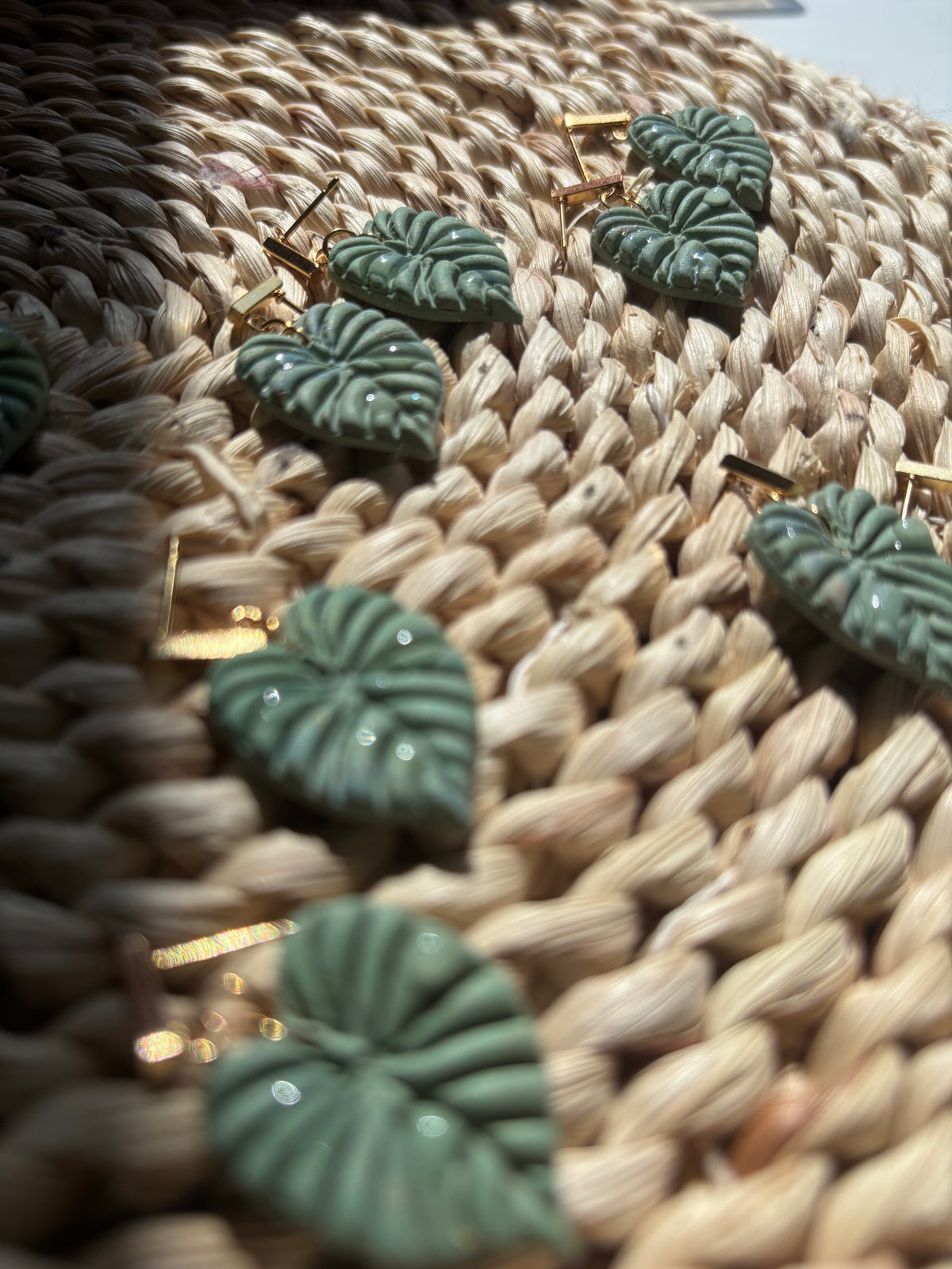 Boucles d'oreilles Monstera
