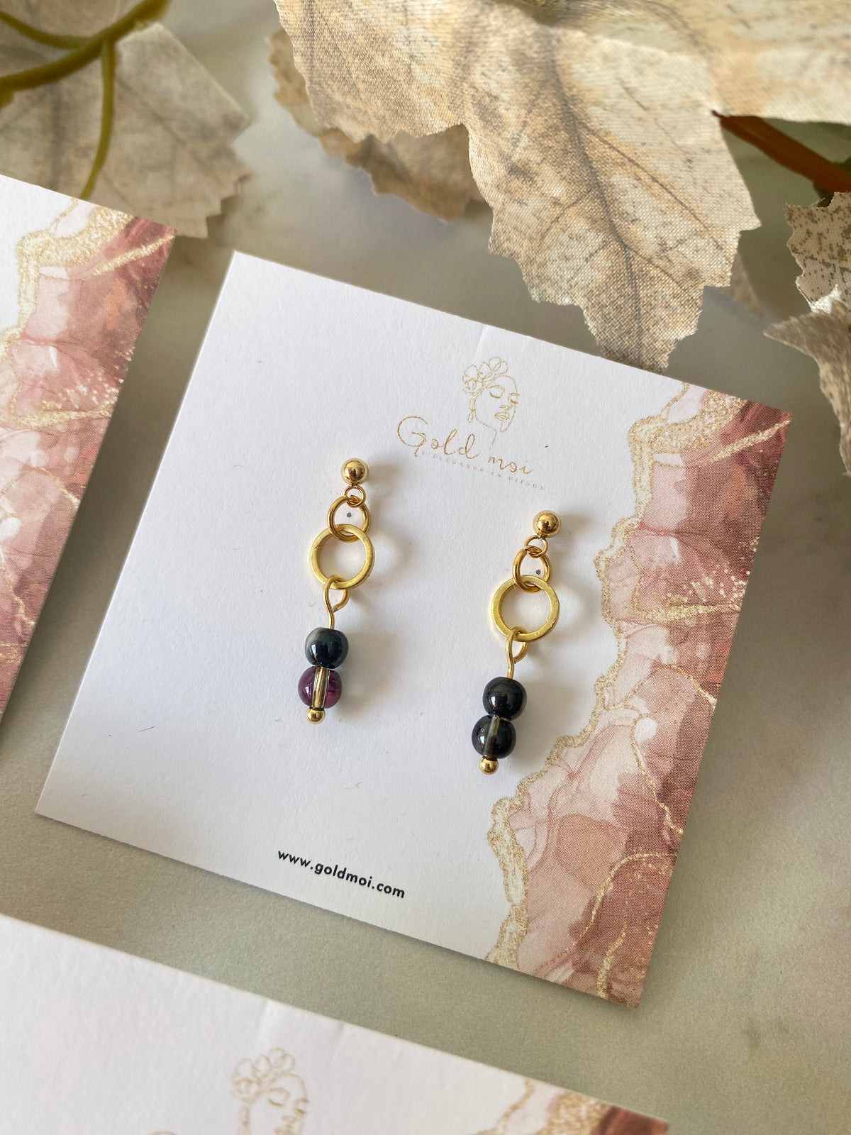 Boucles d'oreilles Ruby